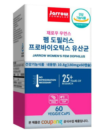 재로우 우먼스 펨 도필러스 프로바이오틱스 유산균 60정, 1개