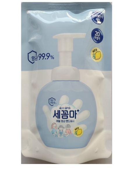 온더바디 세꼼마 버블 항균 핸드워시 리필 200ml 레몬 5개, 200ml, 3개